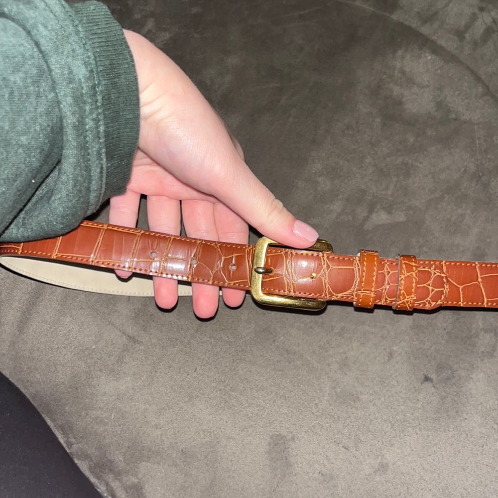 Vintage Anne Klein for Calderon Leather Belt #68